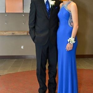 Blue prom dress